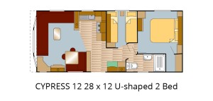 CYPRESS 12 28x12 u-shaped 2 Bed