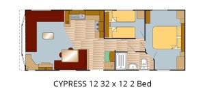CYPRESS 12 32x12 2 Bed