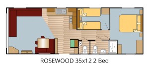 ROSEWOOD 35x12 2 Bed